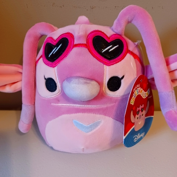 Disney Stitch x Squishmallow 6.5 valentines angel plush BNWT VHTF RARE - Picture 7 of 8
